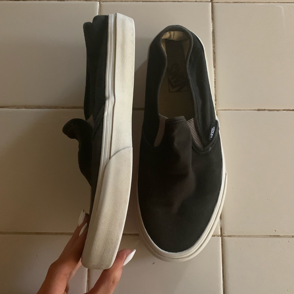 Women’s Slip on Vans Dark Green 9.5